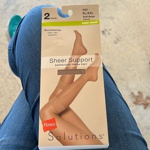 Hanes Support Hose - 10 pair